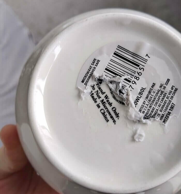 The Sticker Is Microwave Safe, But The Cup Sure Isn't