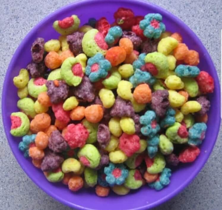 Fruit-Shaped Trix Cereal