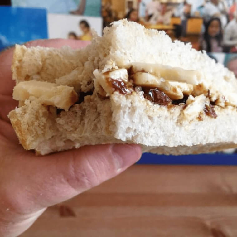Cheese and Pickle Sandwich