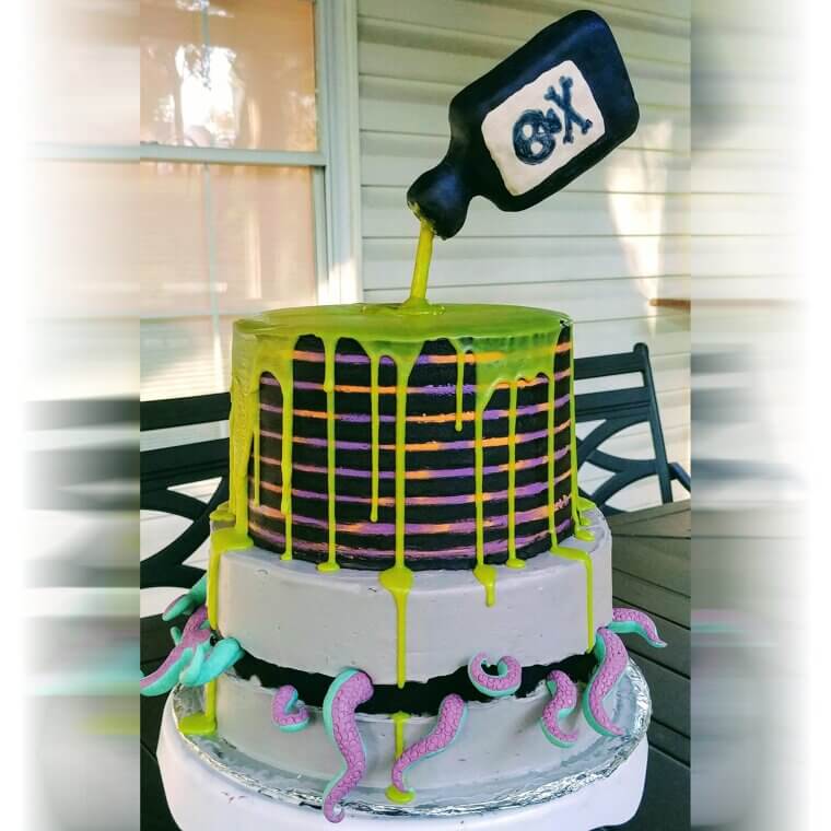 A Venomous Velvet “Pancake” Cake