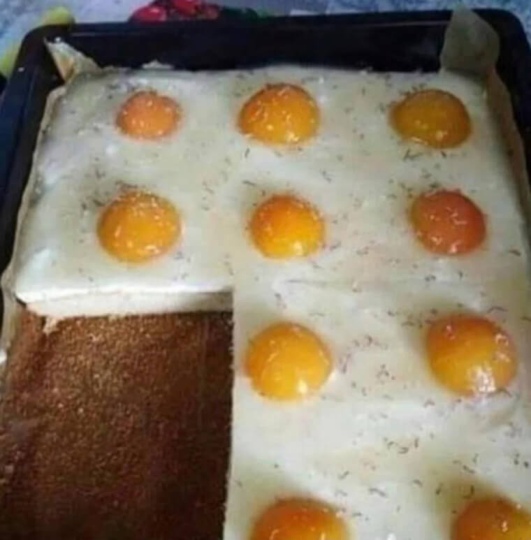 Make This Fried Egg Cake For Special Occasions