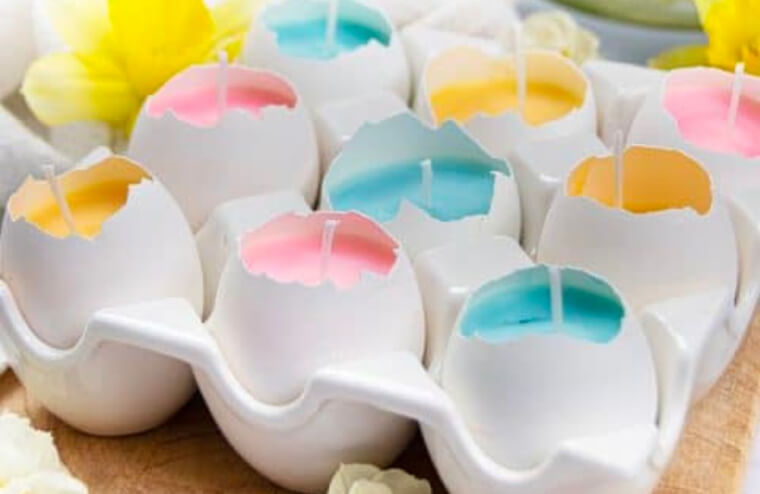 Eggshells Can Be Turned Into Candles