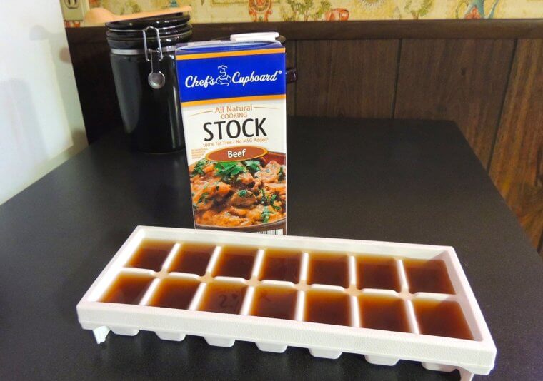 Ready-To-Go Stock Cubes Made Easy With Ice Trays