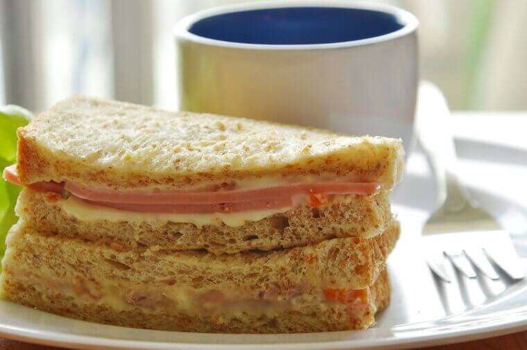 Cream Cheese and Bologna Sandwiches