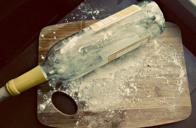 Use a Wine Bottle as a Rolling Pin