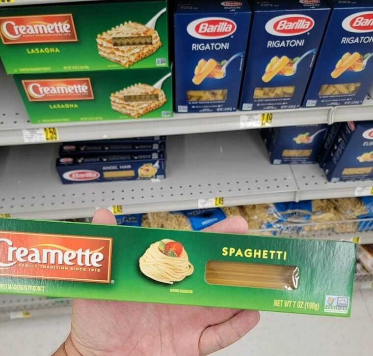 Boxed Pasta