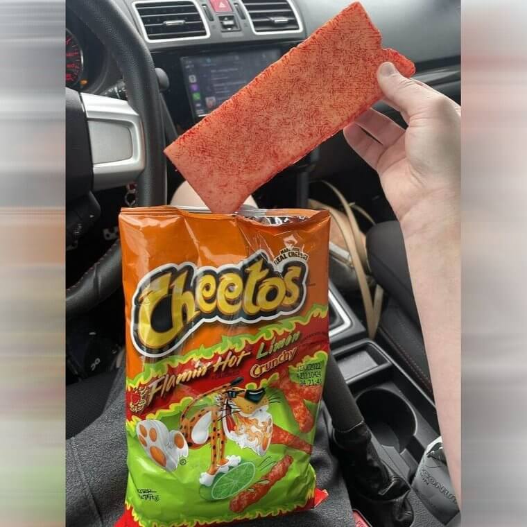 A Square Of Uncut Cheetos